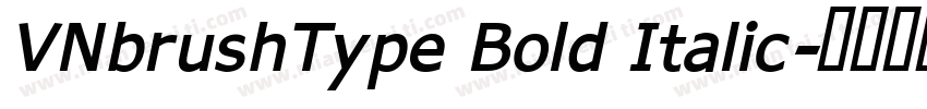 VNbrushType Bold Italic字体转换